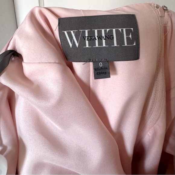 Vera Wang One Shoulder Dress NWT | Color: Blush | Size: 0 - Picture 5 of 7